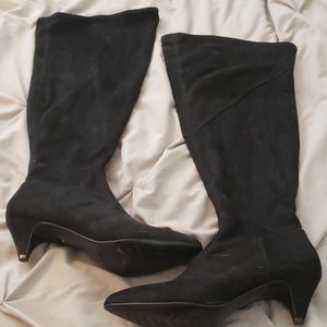 Lane Bryant over the knee, kitten heel, suede boot